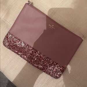 Kate Spade Mauve and Glitter Clutch